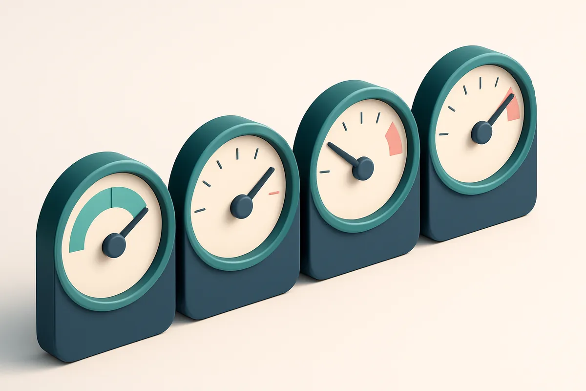 A row of four gauge dials showing levels of 'List Quality', 'Bounce Risk', 'Delivery Success', and 'Engagement Potential