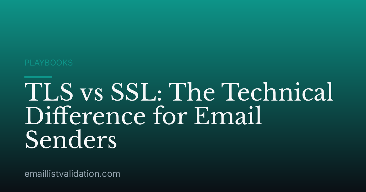 TLS vs SSL: The Technical Difference for Email Senders