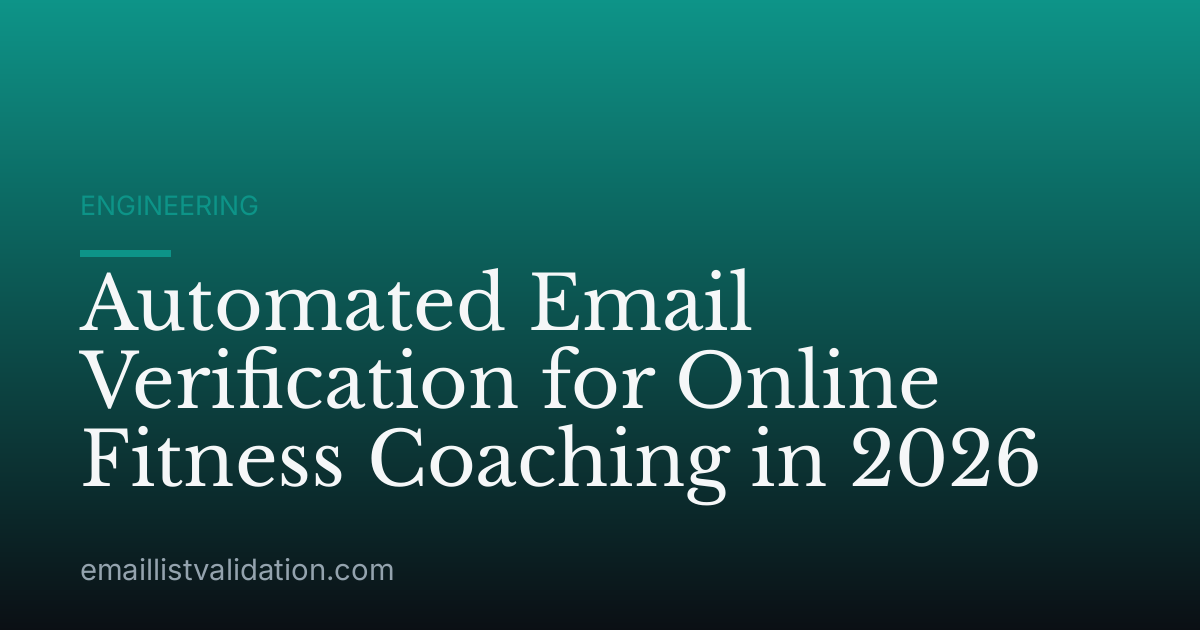 Automated Email Verification for Online Fitness Coaching in 2026