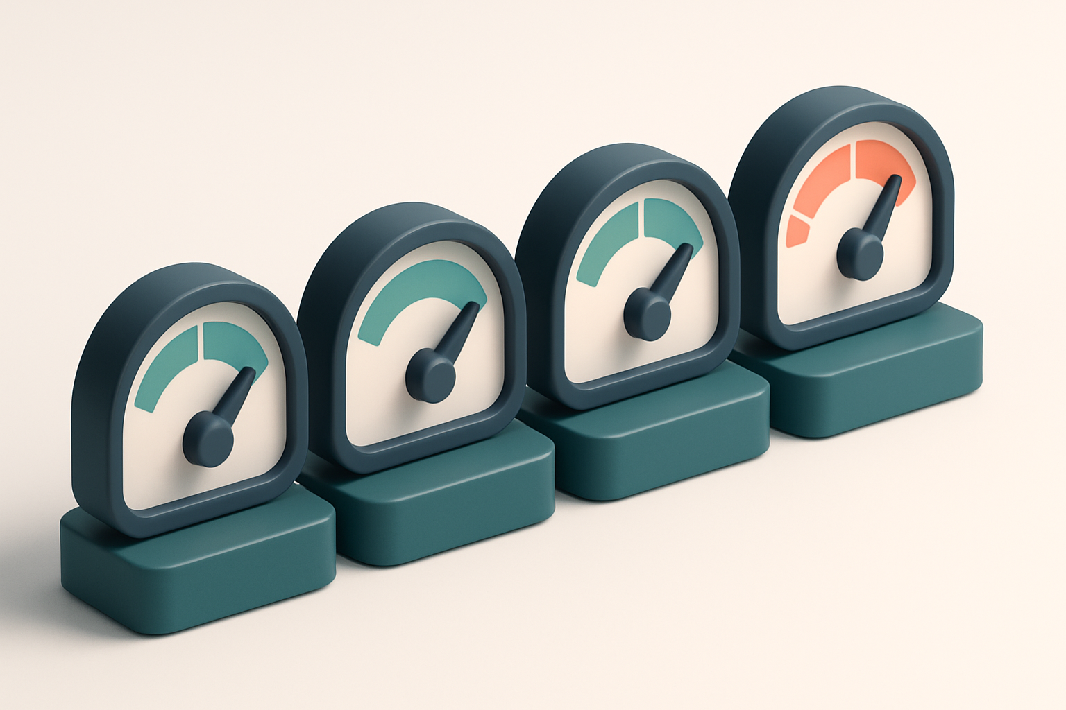 A row of four gauges with labels: 'Invalid', 'Catch-All', 'Risky', 'Valid'