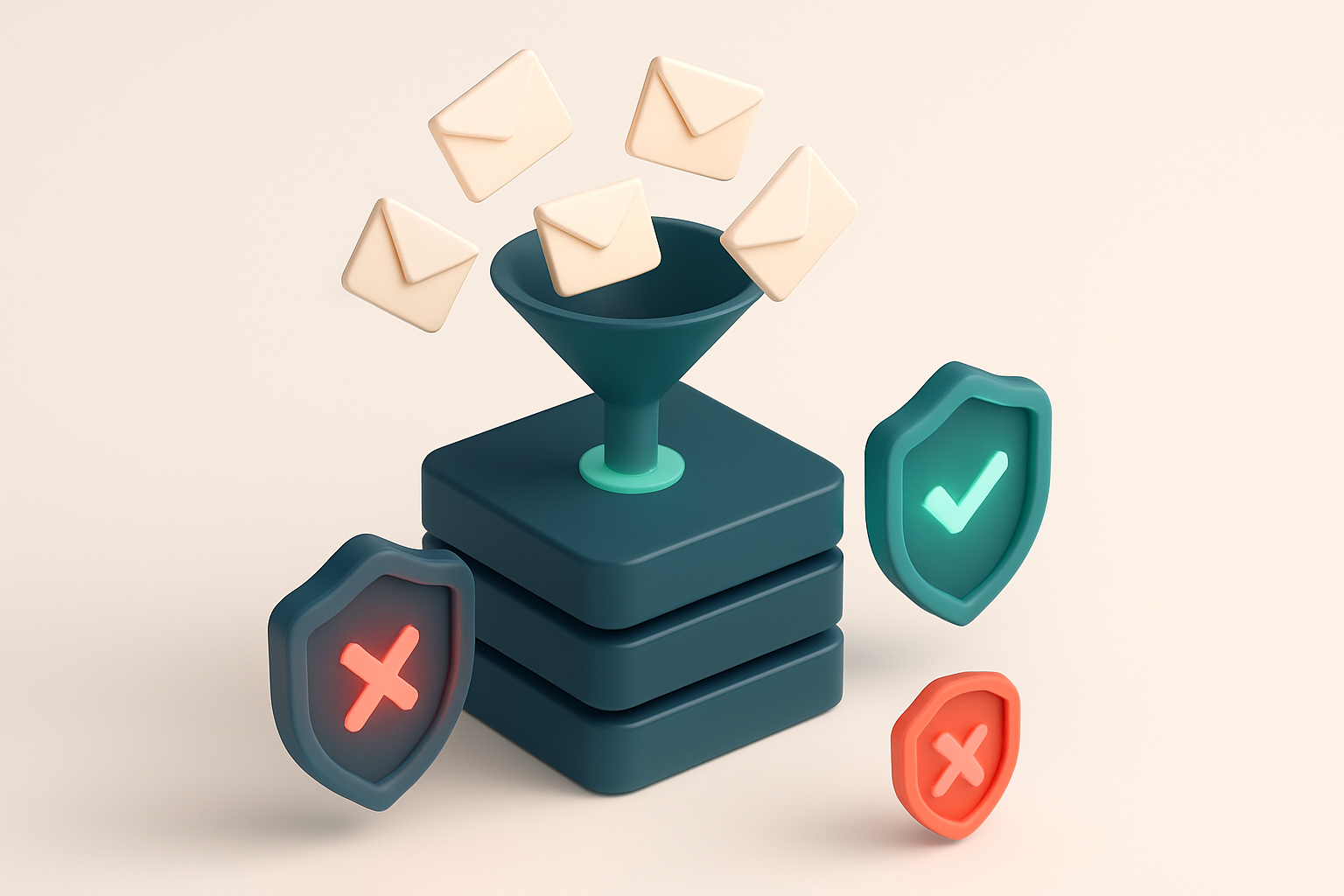 Hero: an isometric illustration of a blockchain node server with a green 'delivered' shield glowing on one side and a re
