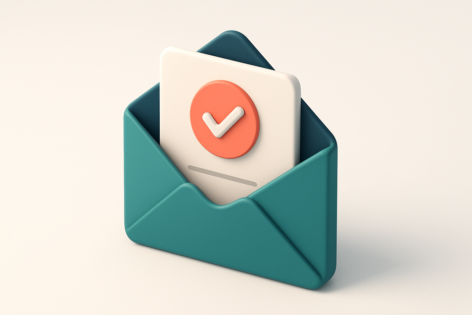 A single envelope with a checkmark inside