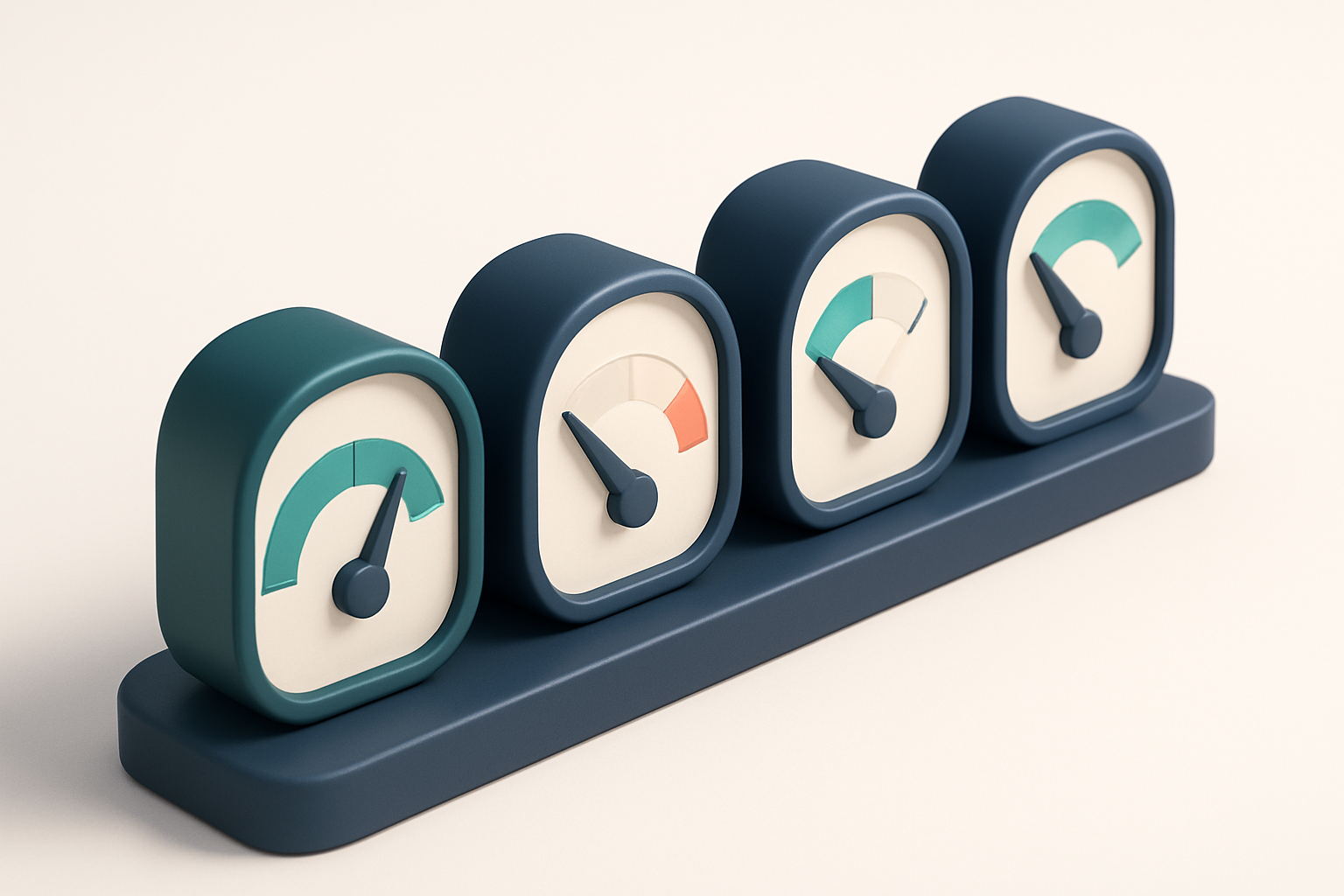 a row of four gauge dials showing validation accuracy, bounce rate, deliverability, and credit usage