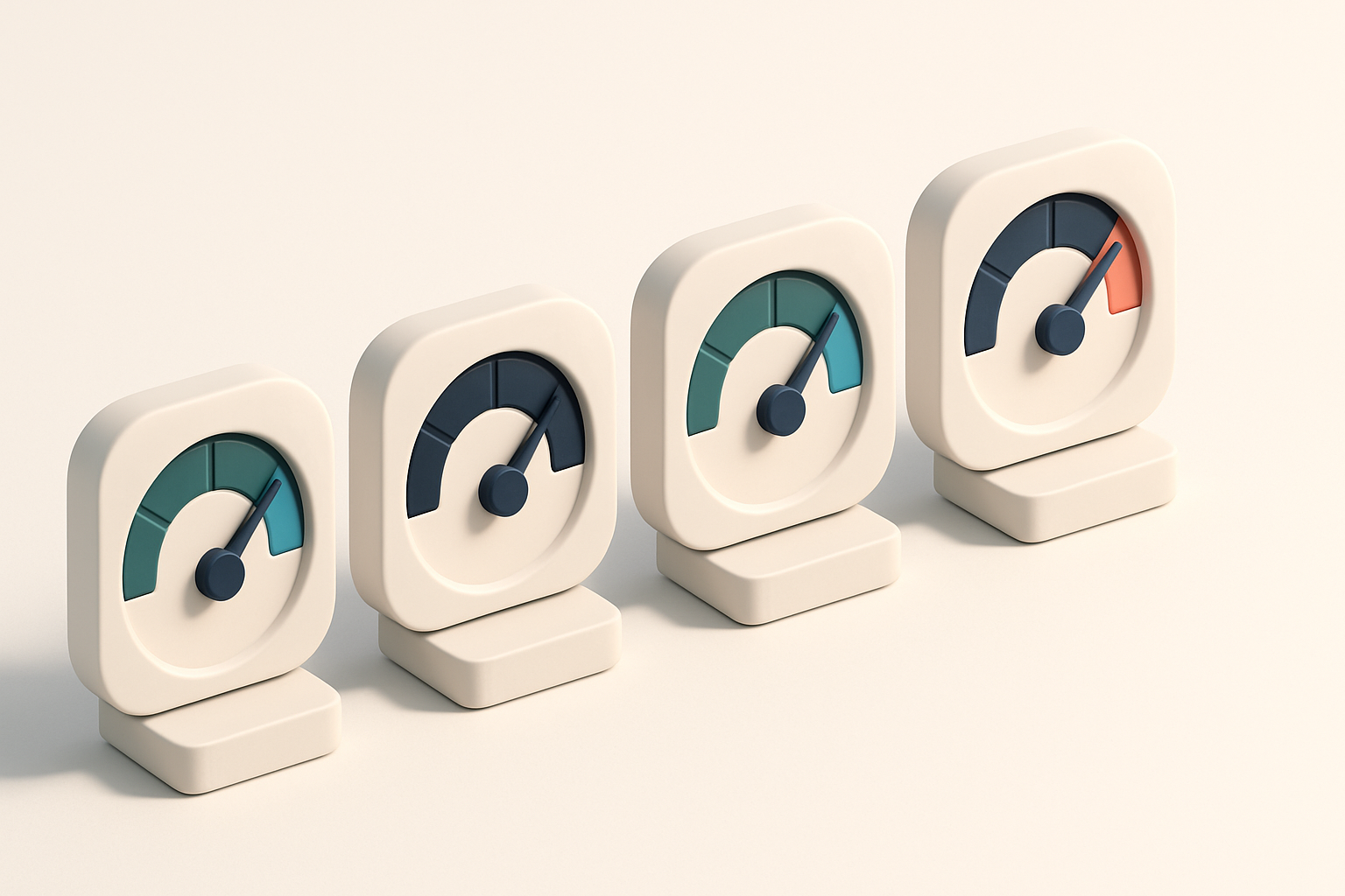 a row of four gauges with labels: Valid, Invalid, Catch-All, Risky
