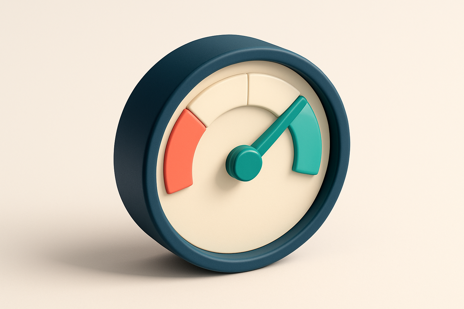 A single gauge dial showing 'Deliverability Score' with a green needle