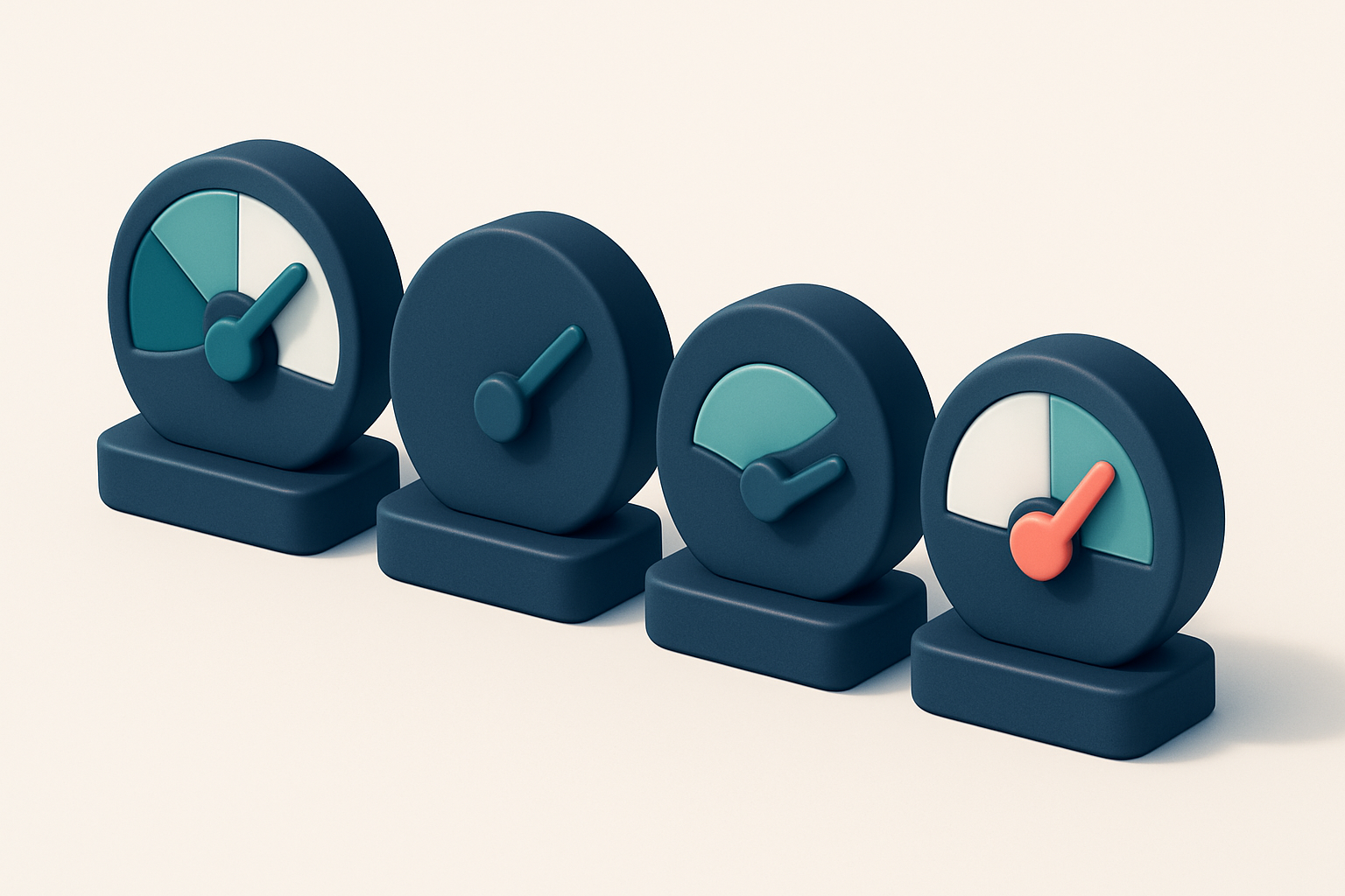 a row of four gauges, each labeled with a different verdict type (valid, invalid, catch-all, risky)