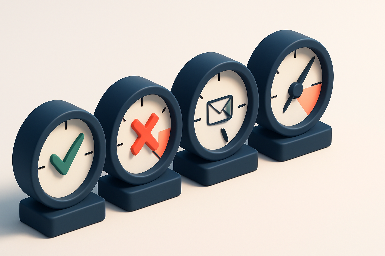 a row of four gauges showing valid, invalid, catch-all, and risky status