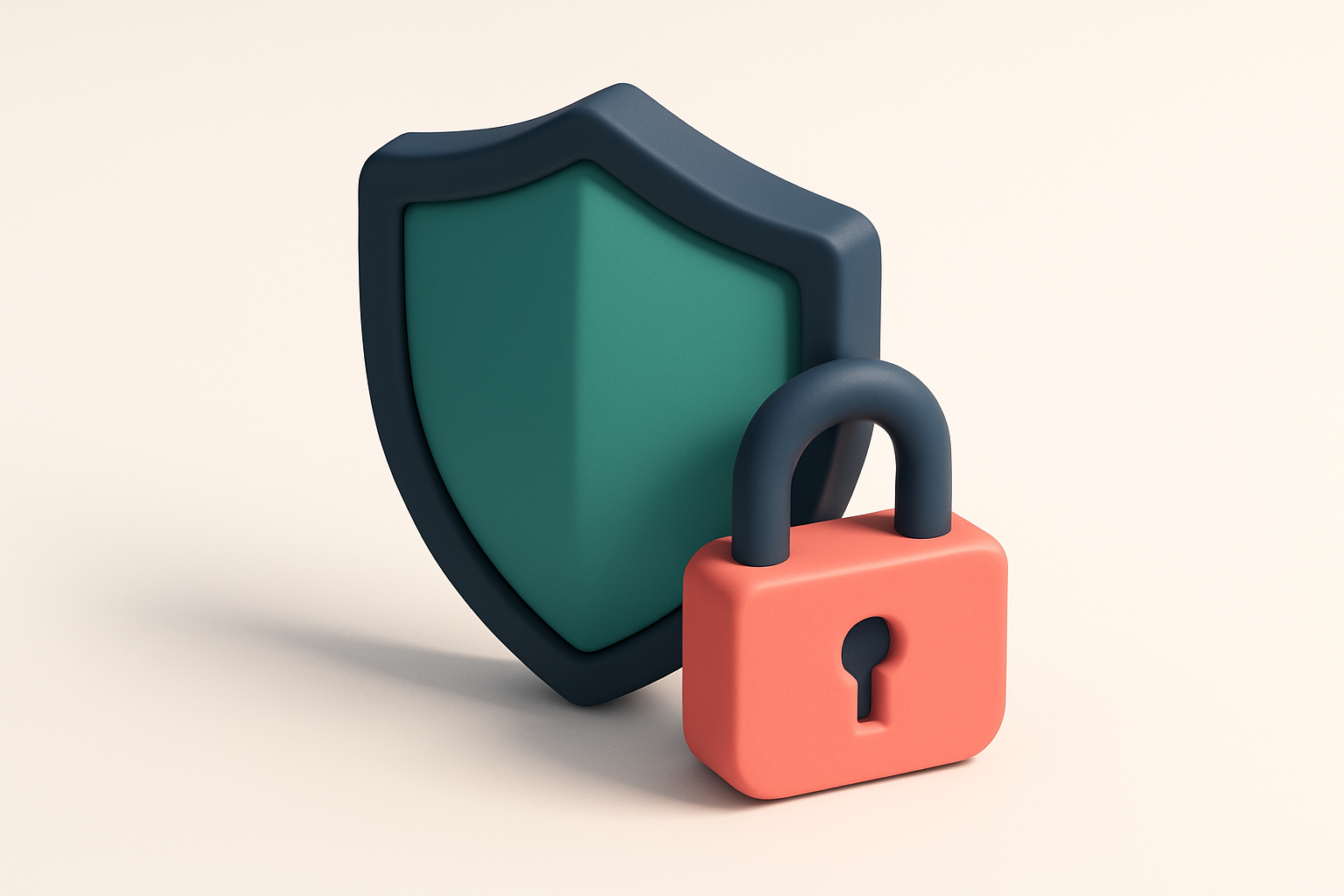 a single shield with a lock