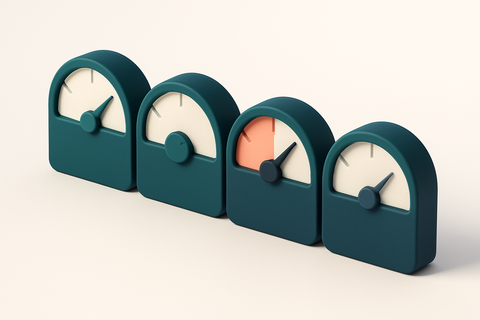 a row of four gauges, each showing a different status label: 'Clean', 'Risky', 'Blacklisted', 'Invalid'