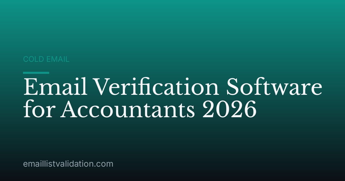 Email Verification Software for Accountants 2026