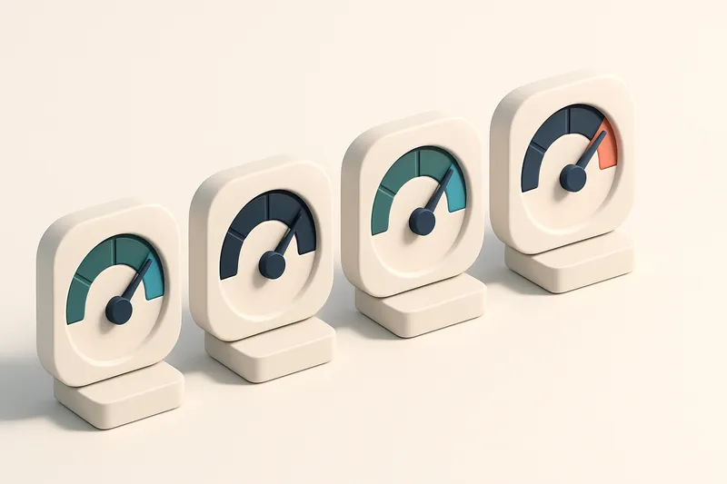 a row of four gauges with labels: Valid, Invalid, Catch-All, Risky