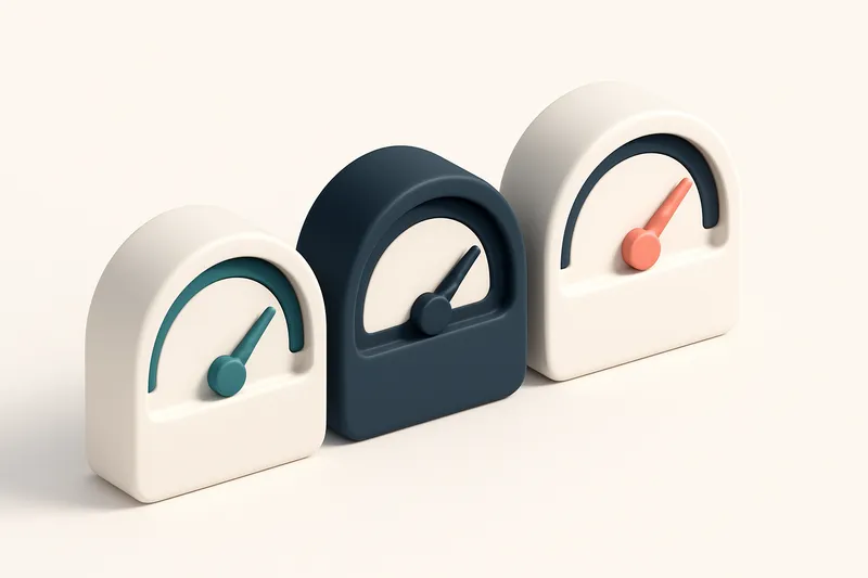 a row of three gauges labeled 'Valid', 'Risky', and 'Invalid' with colored indicators